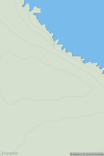 Thumbnail image for Burgh Hill [Orkney Islands] showing contour plot for surrounding peak